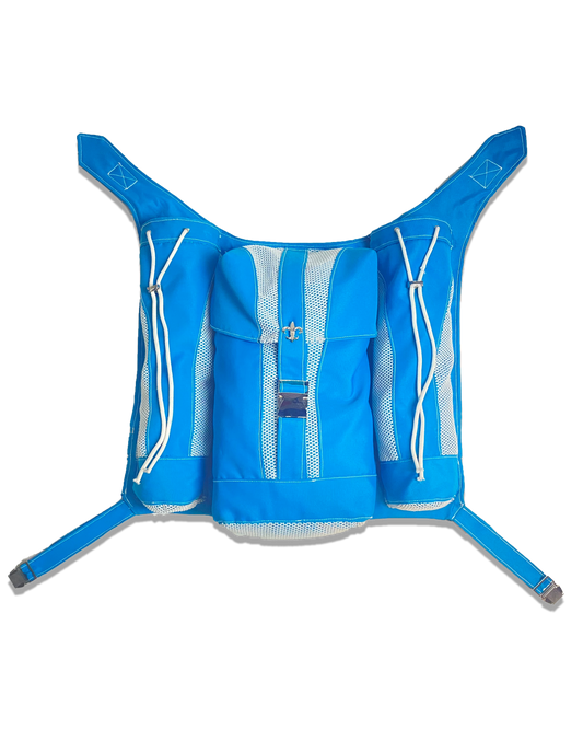 Blue Nylon Tactical Back Pack