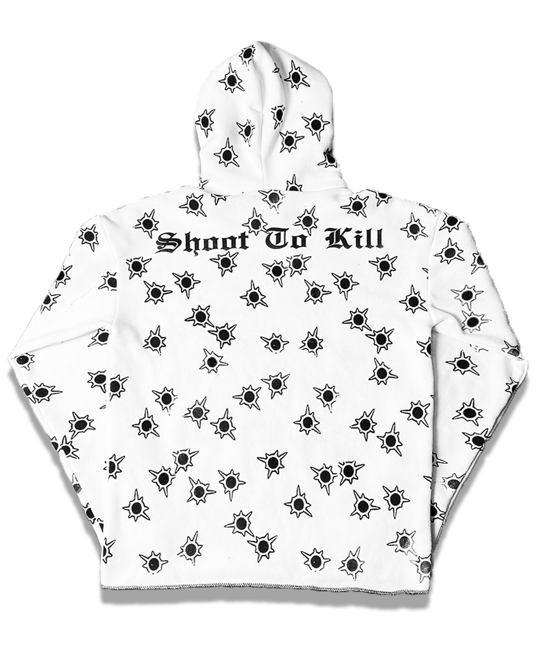 White Shoot to Kill Hoodie