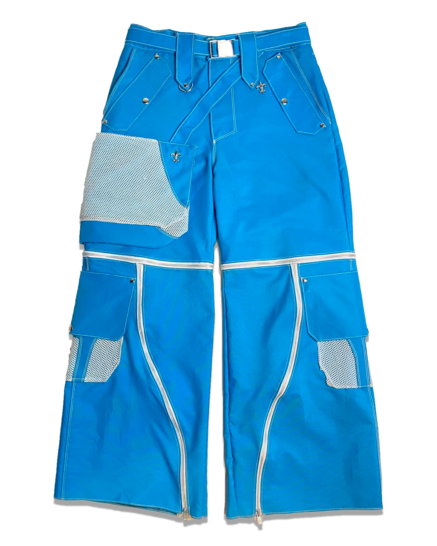 Blue Nylon Tactical Bottoms